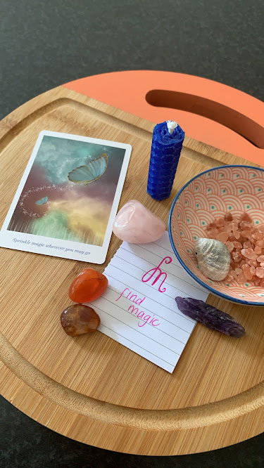 My first Kitchen Altar to 'Find Magic' every day.