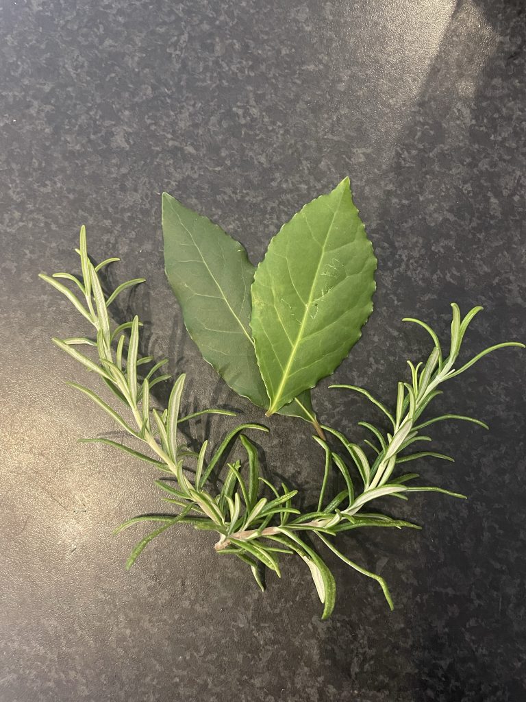 Bay for making wishes come true & Rosemary for protection.