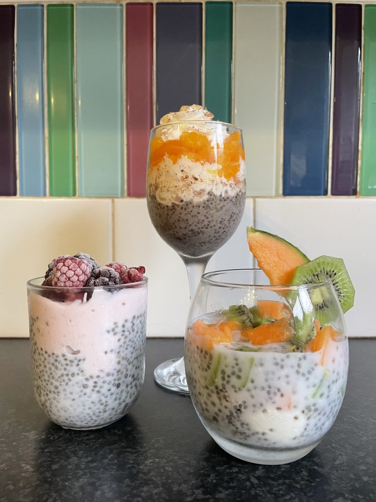 3 ways with Chia Seed Pudding Pots