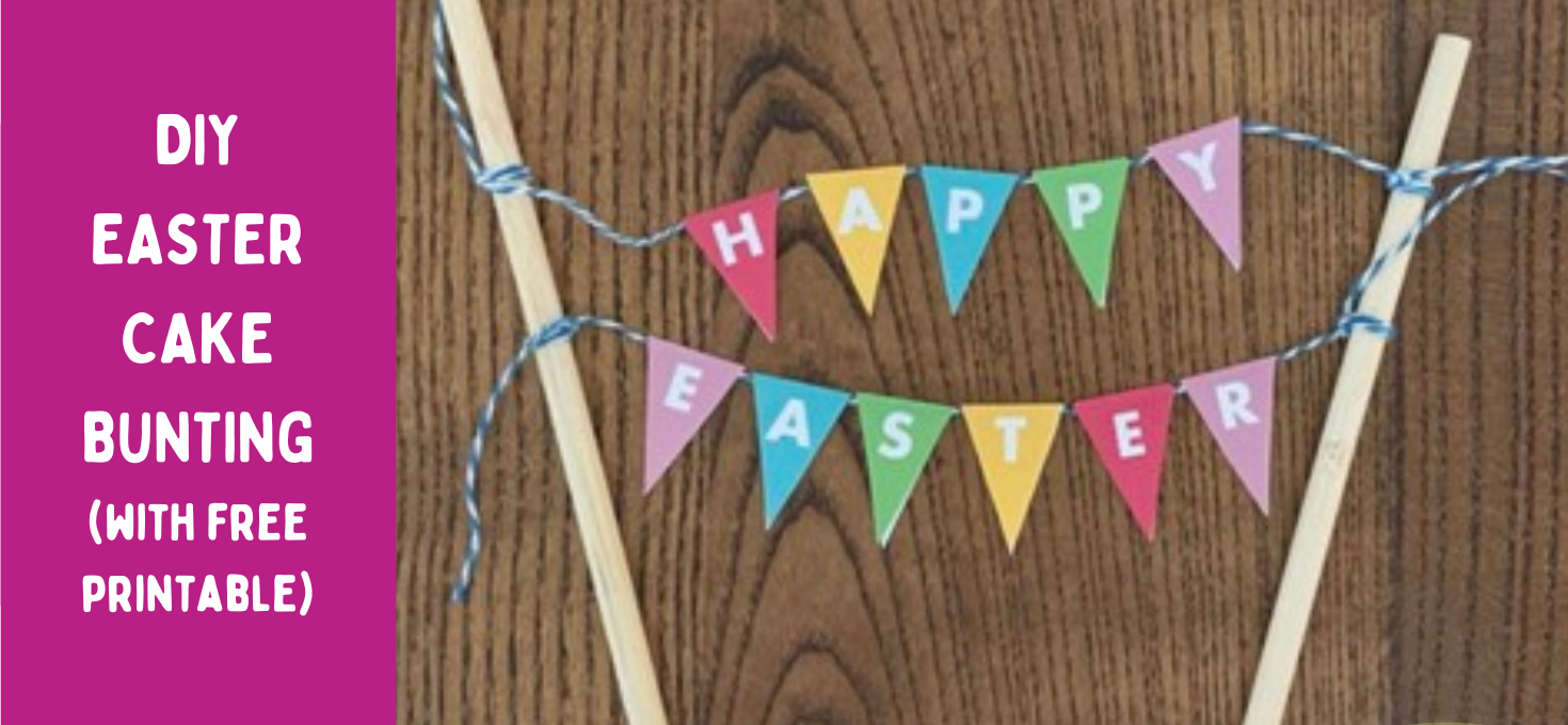 DIY Easter Cake Bunting [with Free Printable]