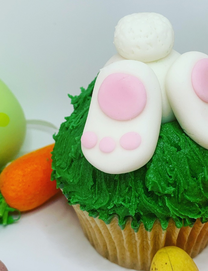 Easter ‘Bunny Butt’ Cupakes