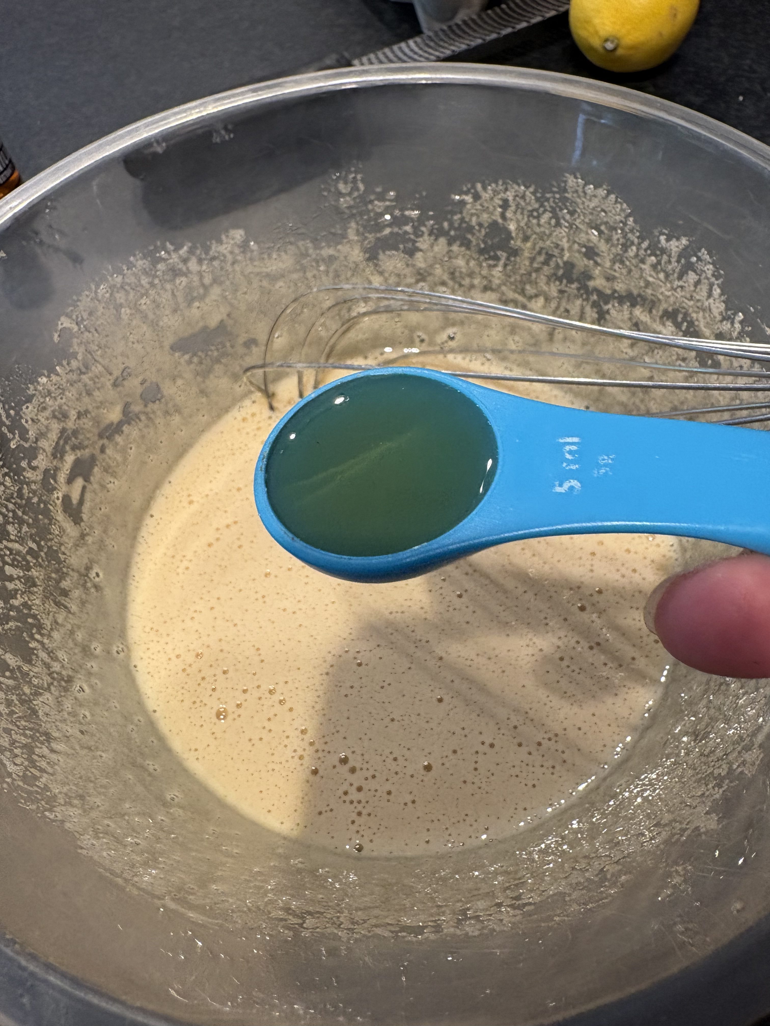 Making blondies - add vanilla extract